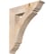 Ekena Millwork Thorton Traditional Smooth Bracket, Douglas Fir, 5 1/2"W x 28"D x 32"H BKT06X28X32THR01SDF - alternate 1
